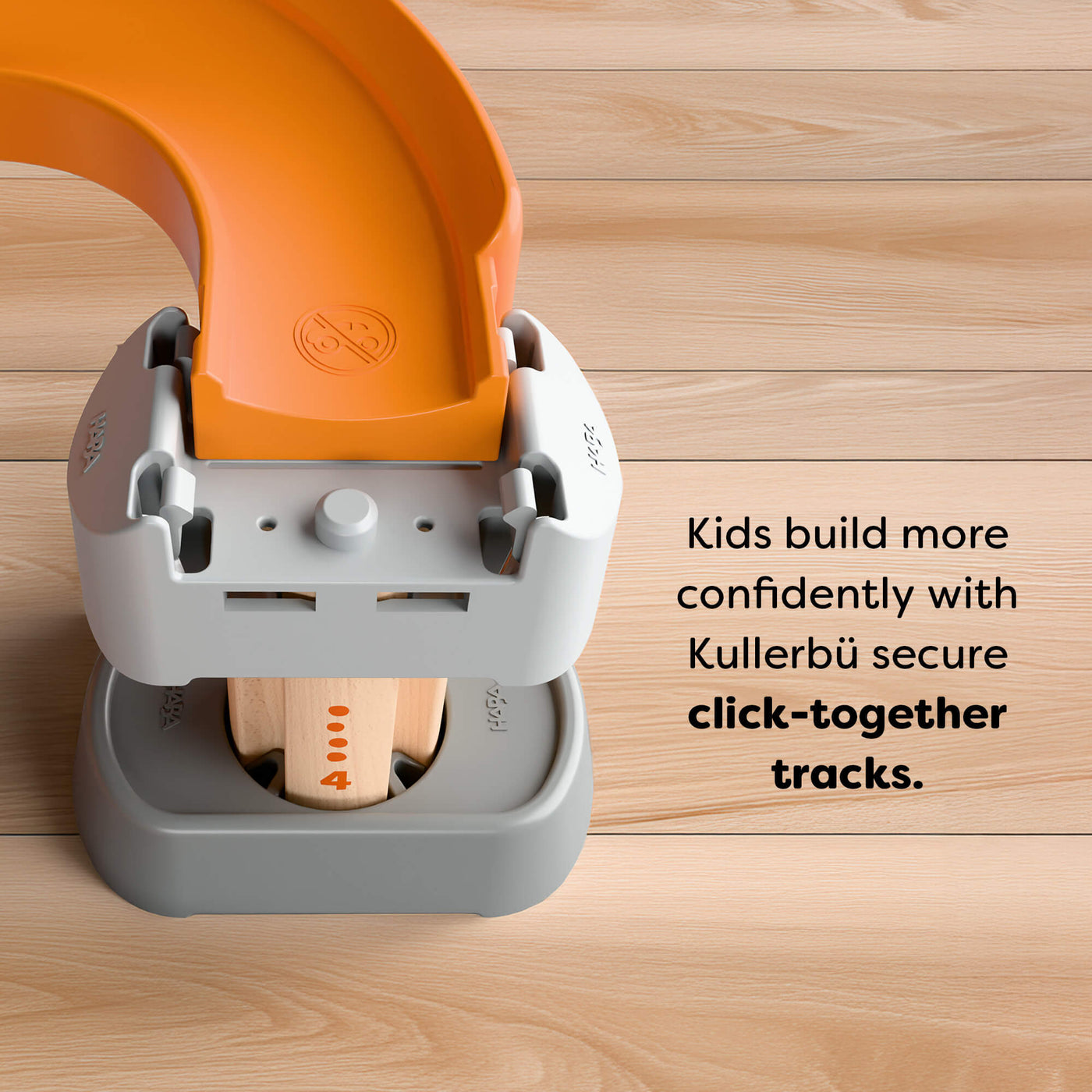 Kullerbu Colorful Curves - Build & Grow Ball Track Set