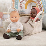 Sweater & Green Pants Set - 12" Knit Doll Outfit