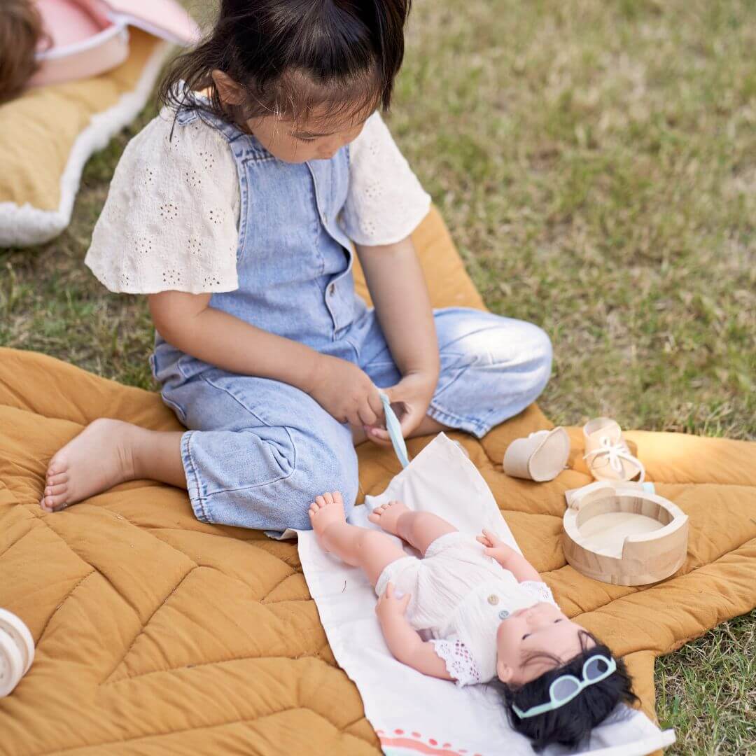 Wooden Doll Care Set