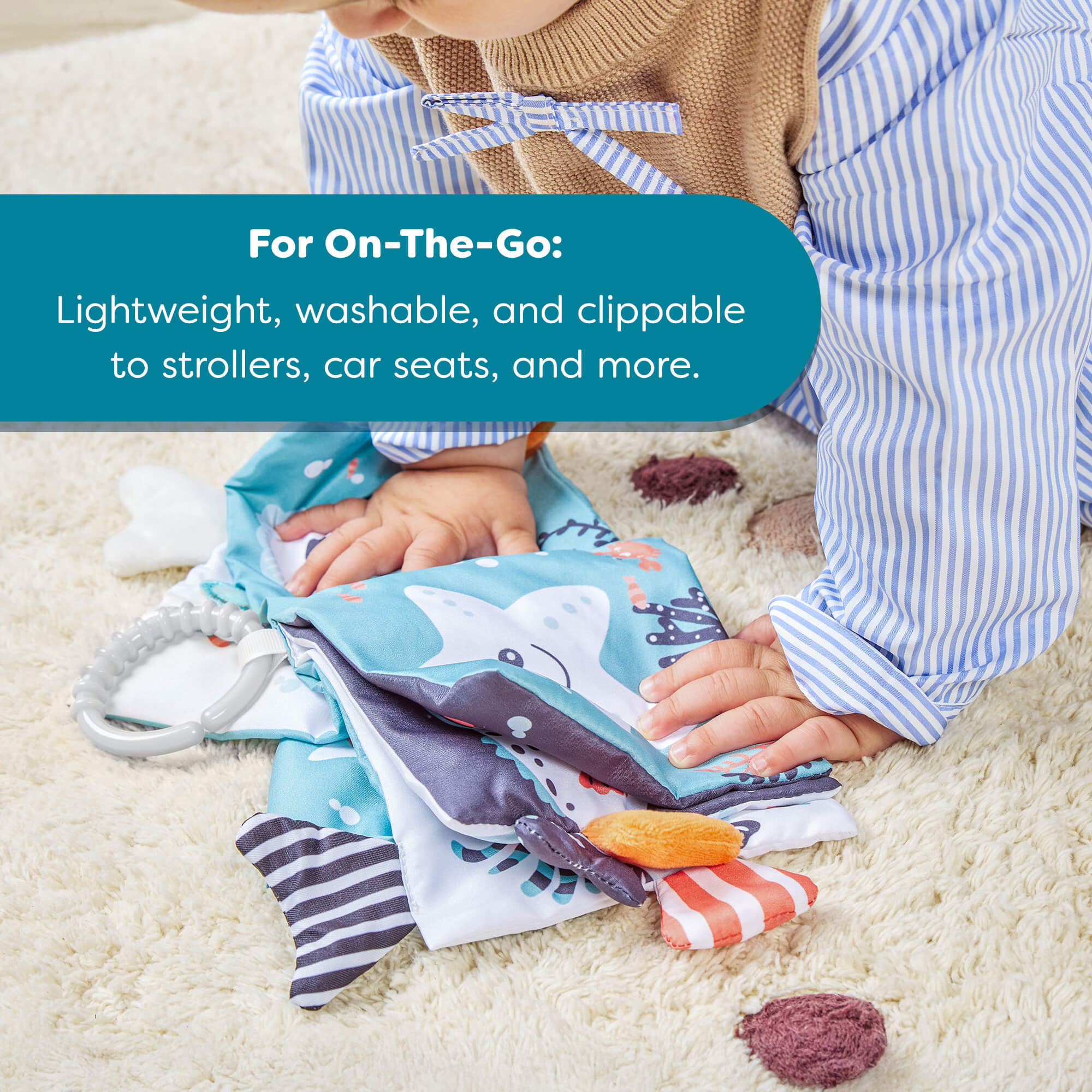 Ocean-Themed Soft Sensory Baby Book