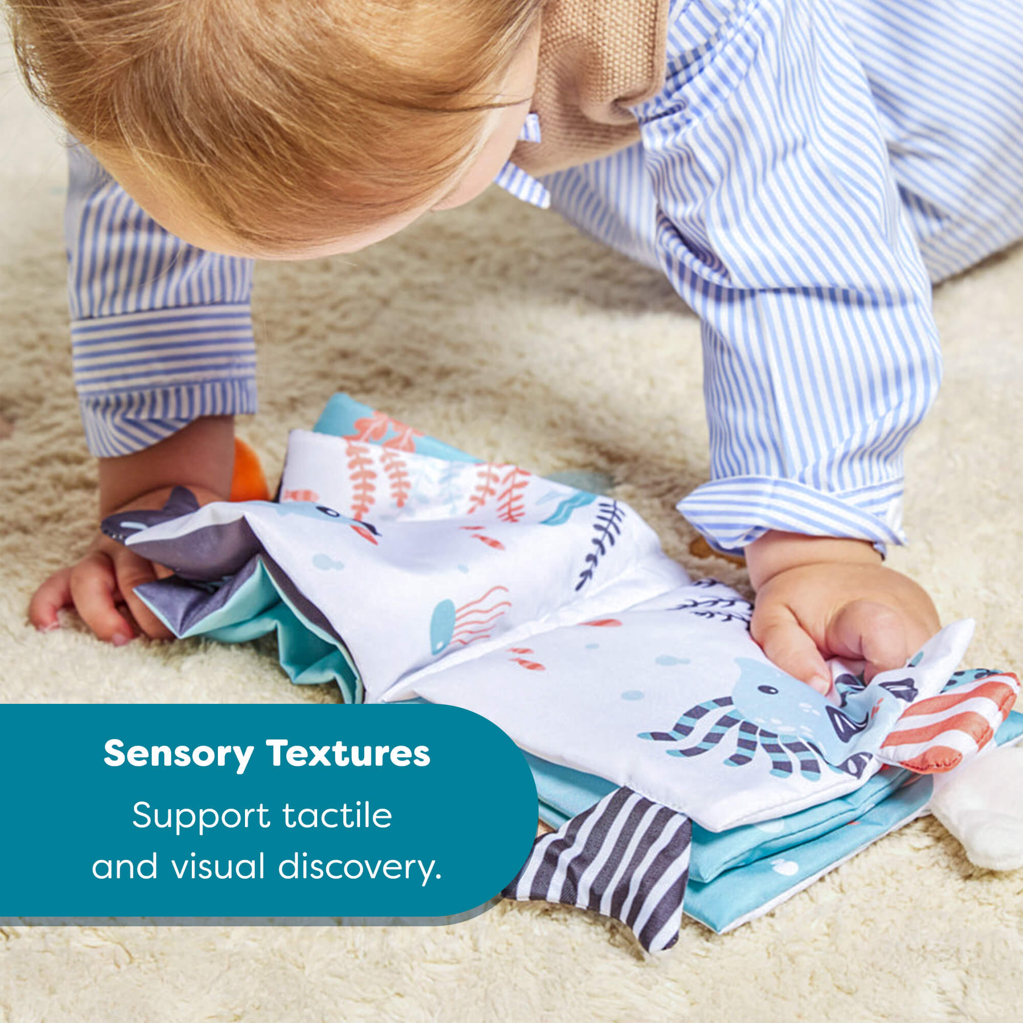 Ocean-Themed Soft Sensory Baby Book